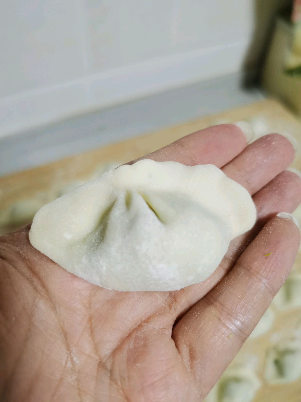 荠菜鸡蛋饺子