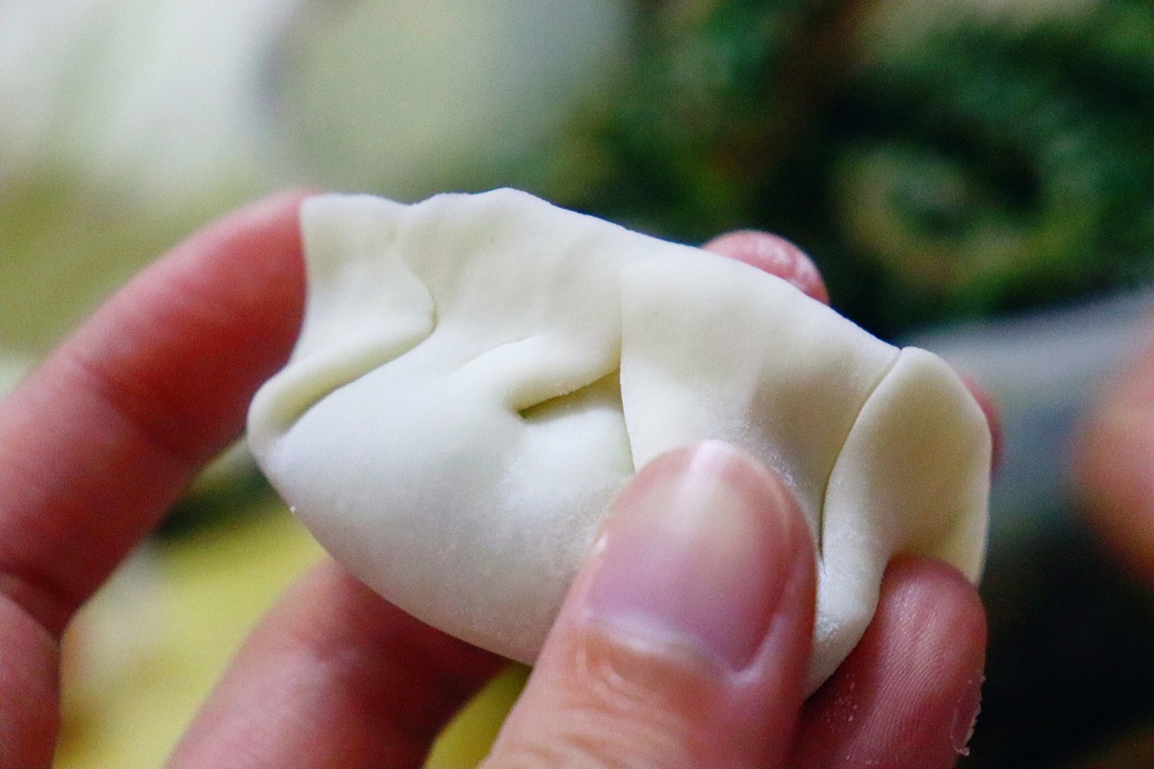 荠菜饺子：冬至到，该吃饺子了。