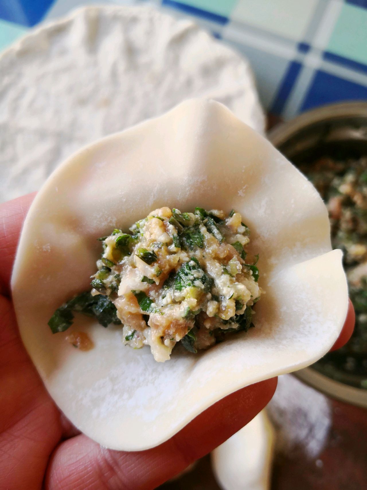 荠菜烧麦