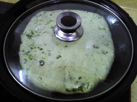 千层葱香椒盐大饼