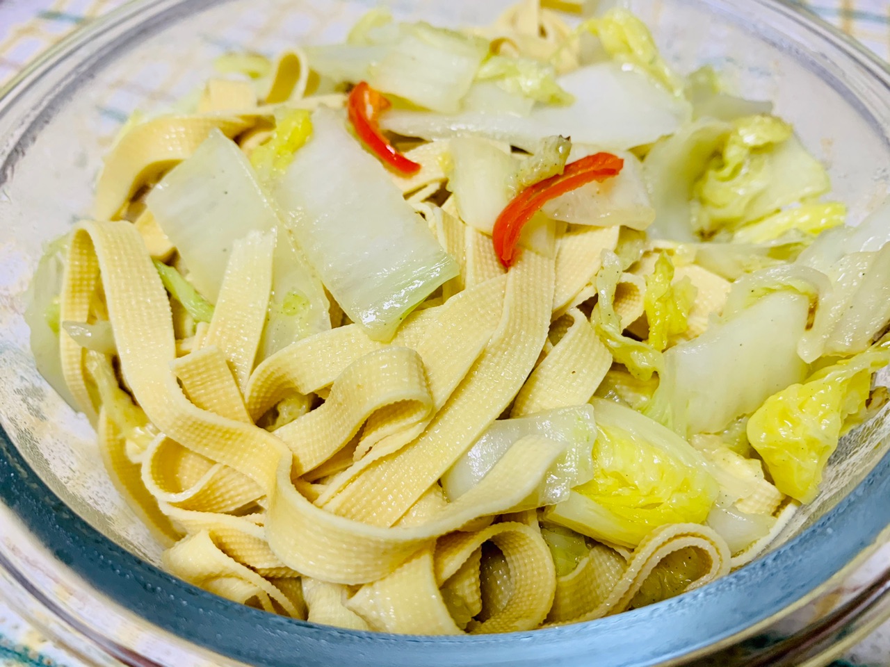 千张炒白菜