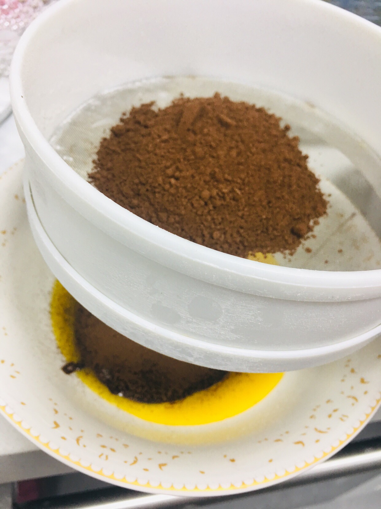 巧克力戚风蛋糕八寸
