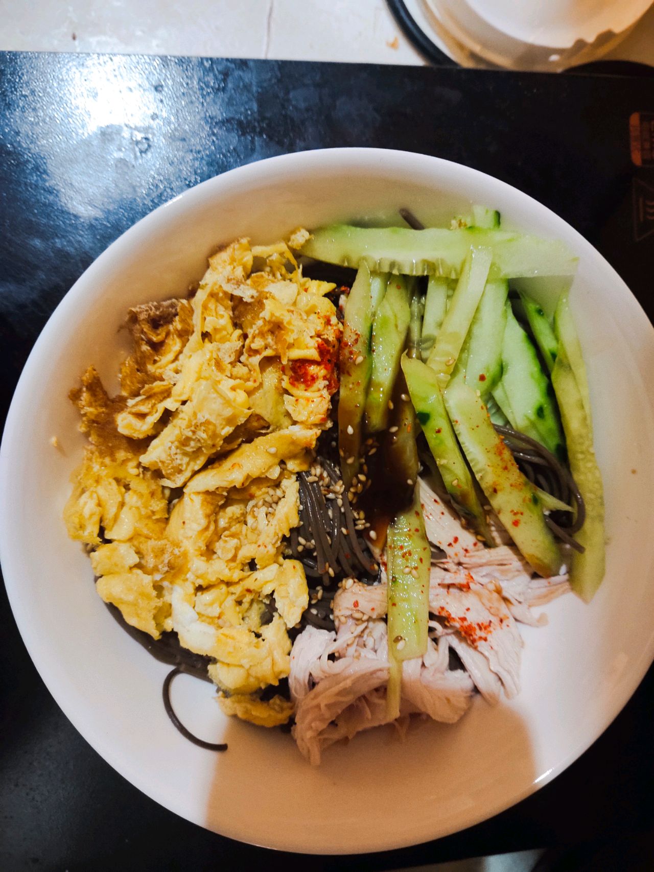 荞面之凉拌鸡丝荞面