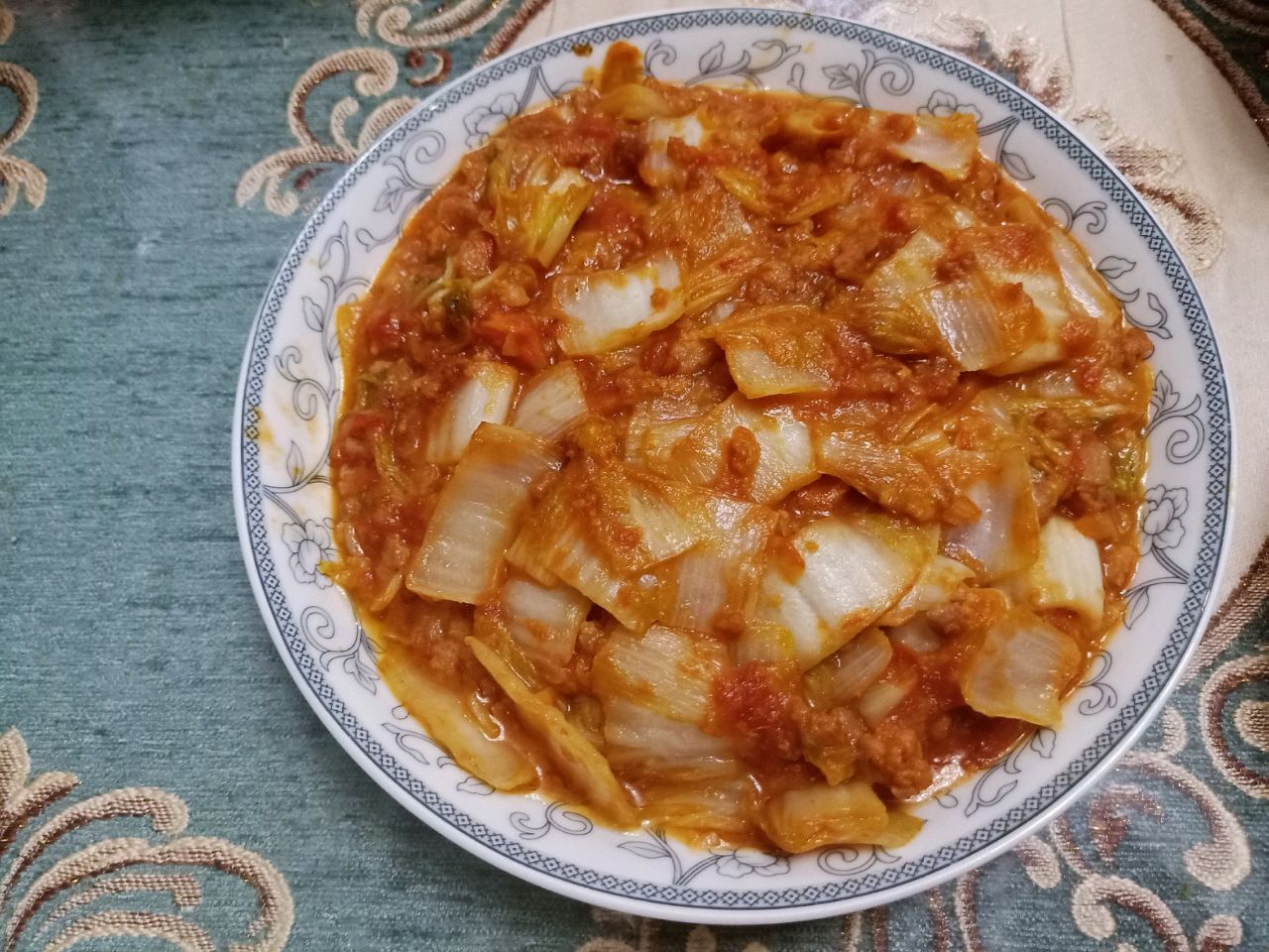 茄汁娃娃菜