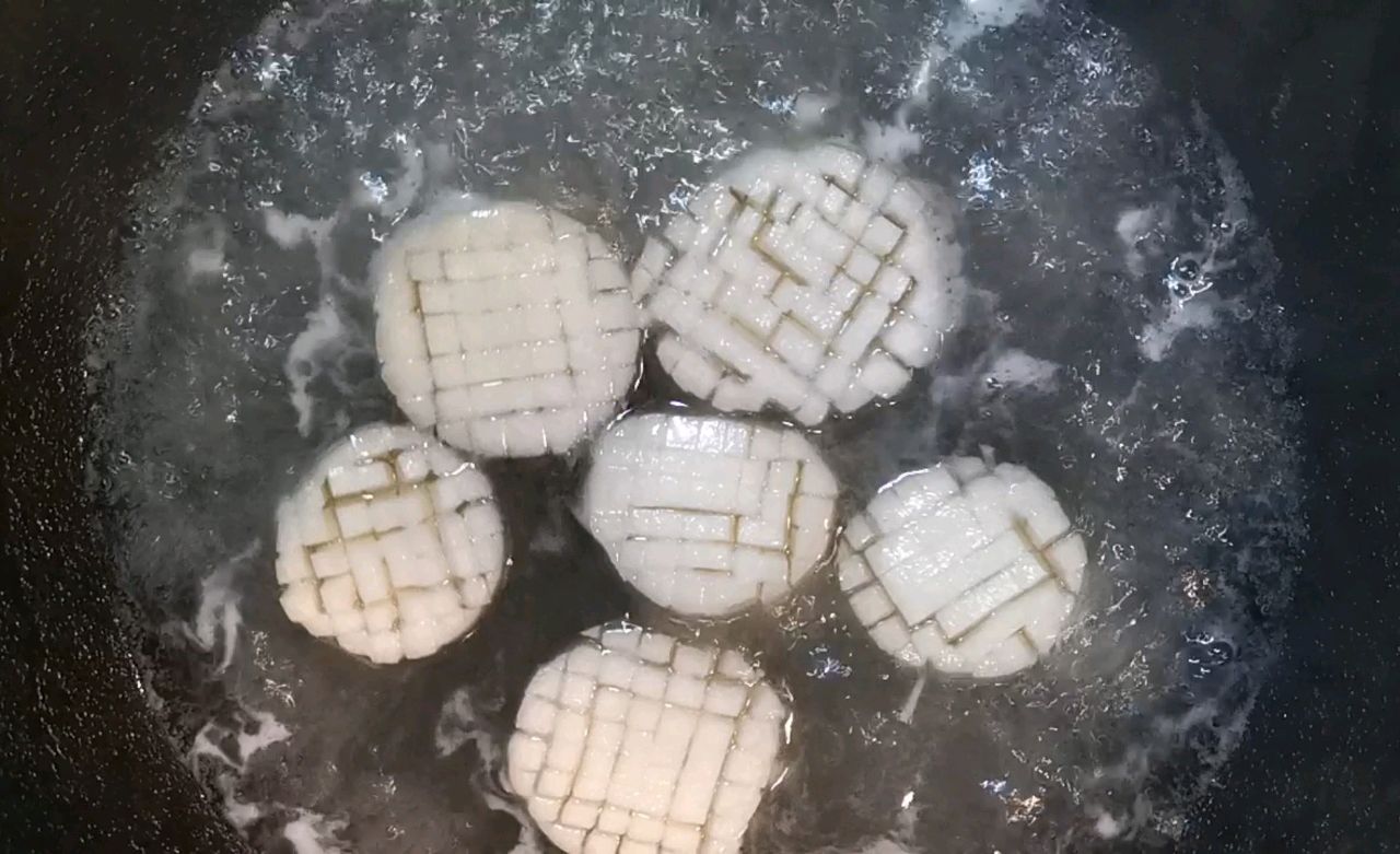 茄汁杏鲍菇菊花鱼