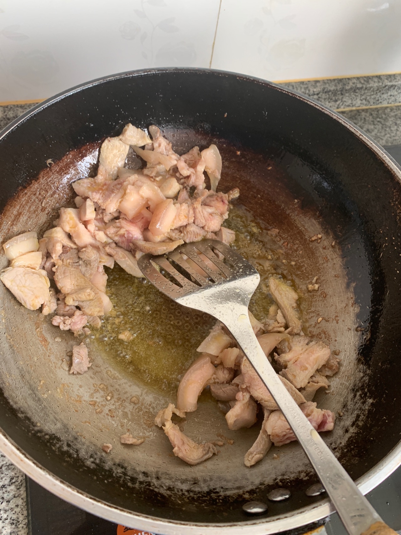 茄子炒肉片