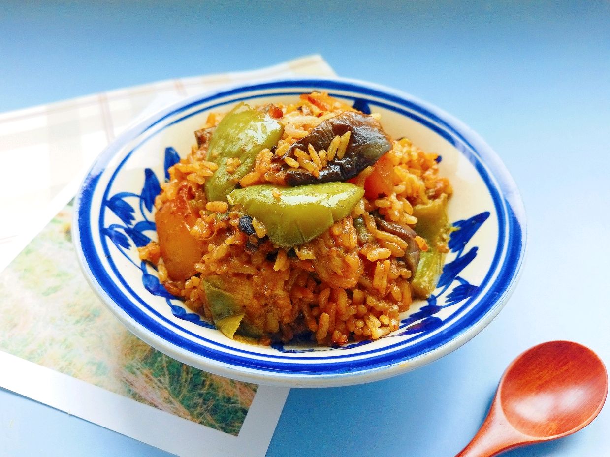 茄子焖饭
