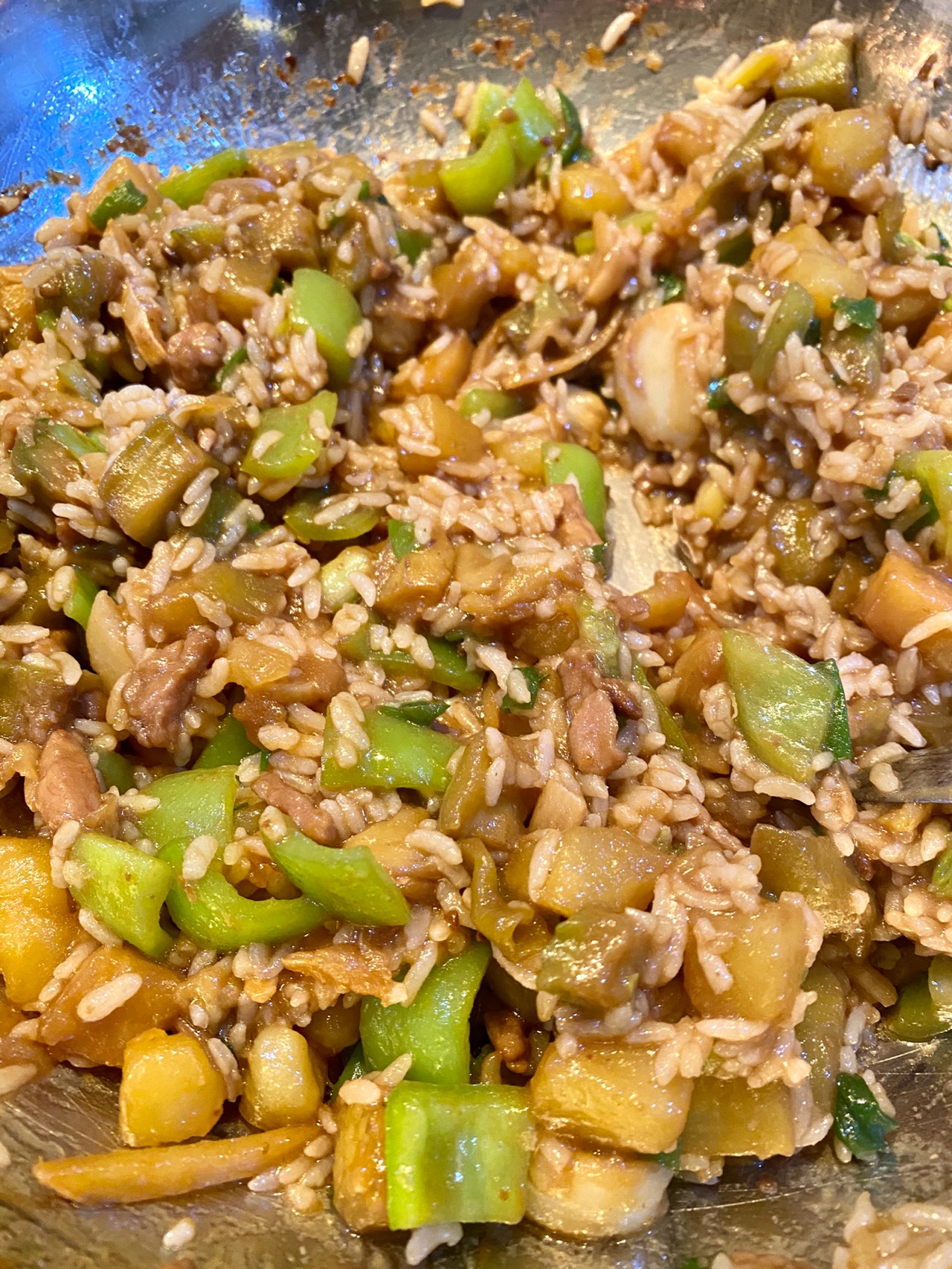 茄子土豆烧饭