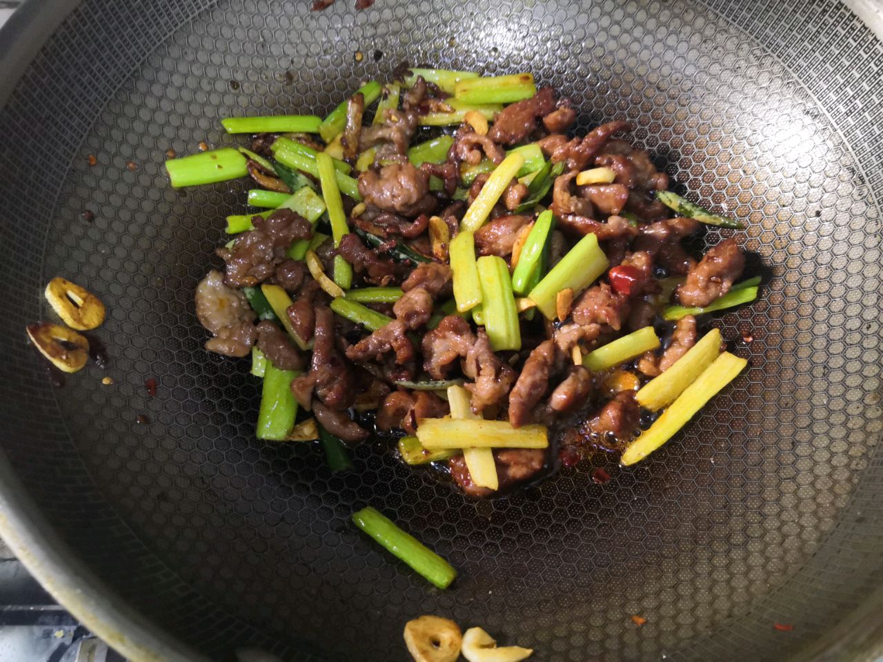 芹菜牛肉丝
