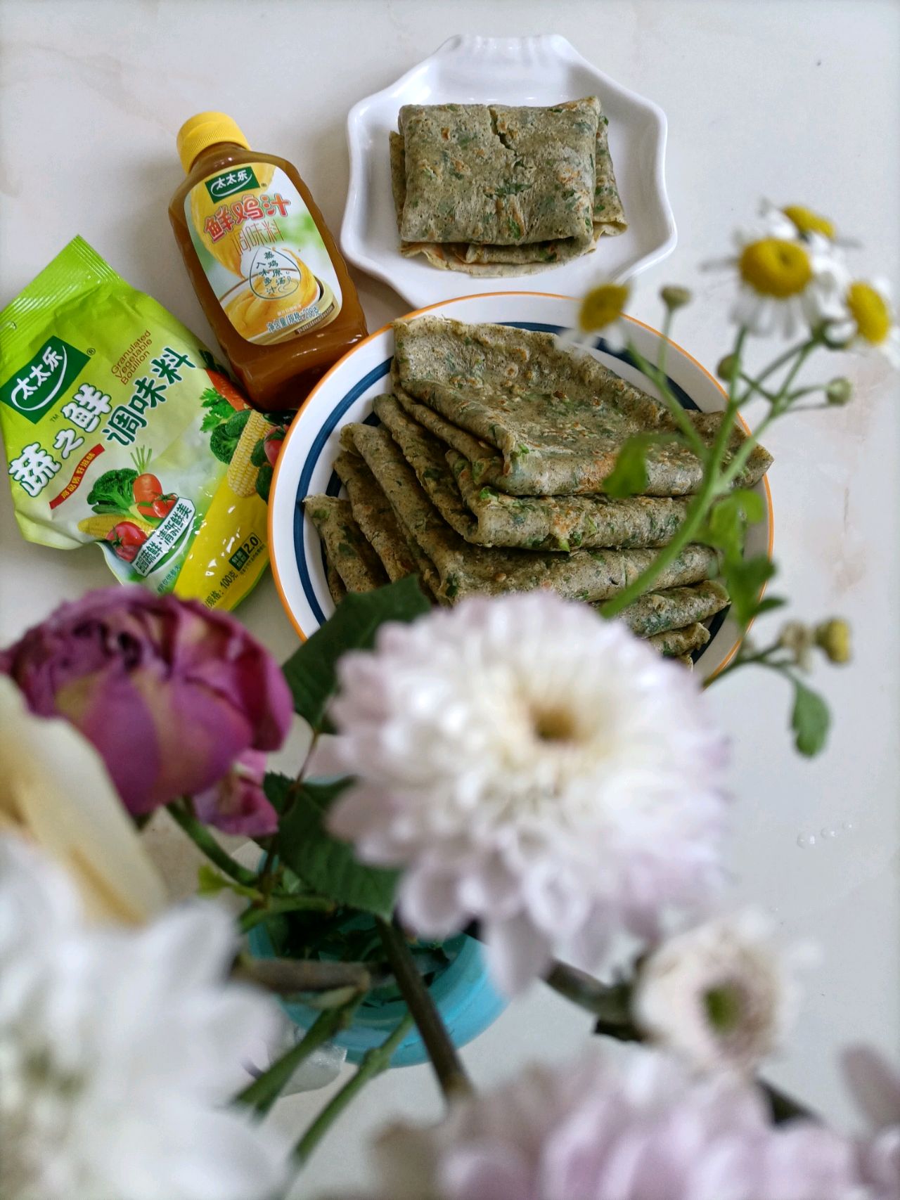 芹菜味的杂粮煎饼