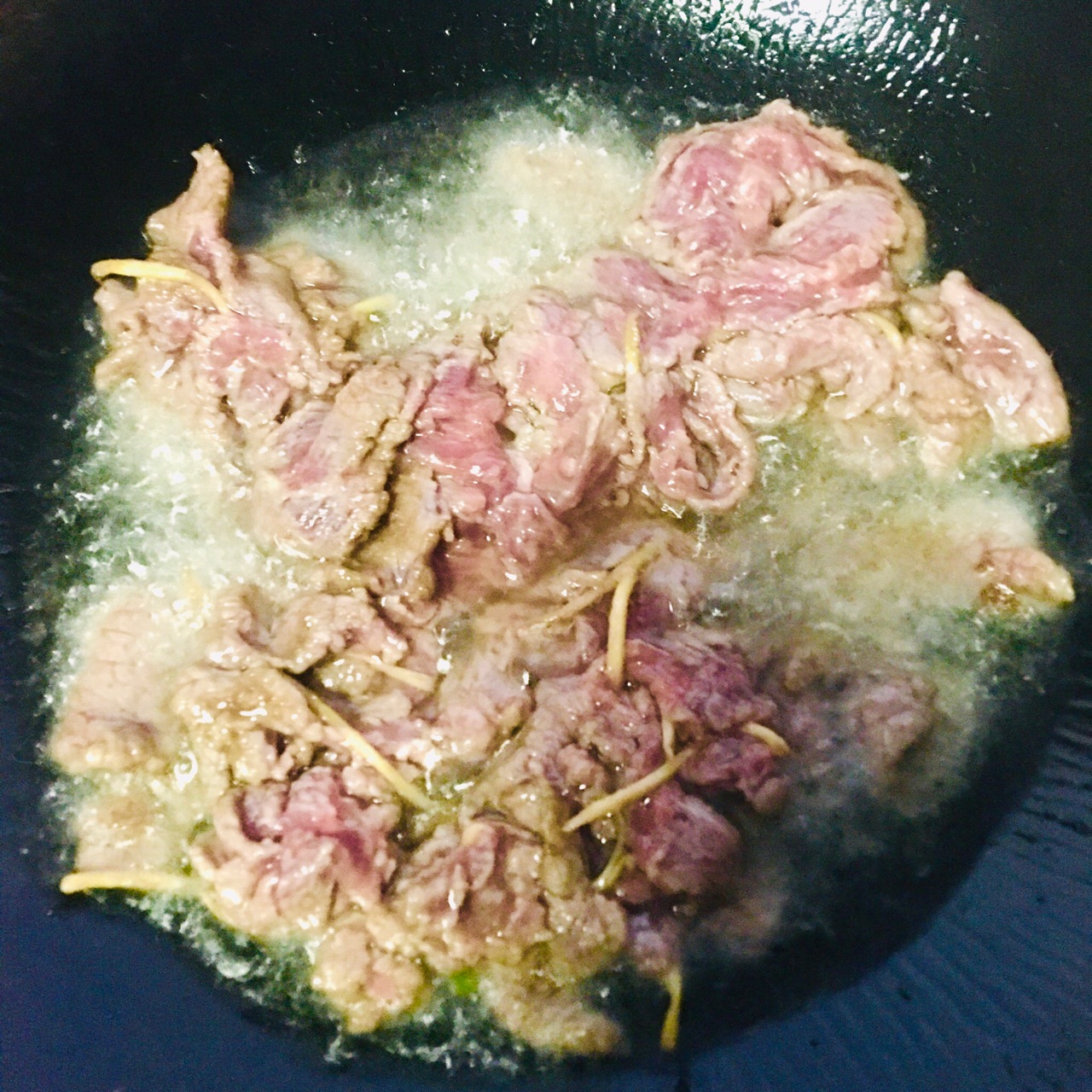 青菜炒牛肉