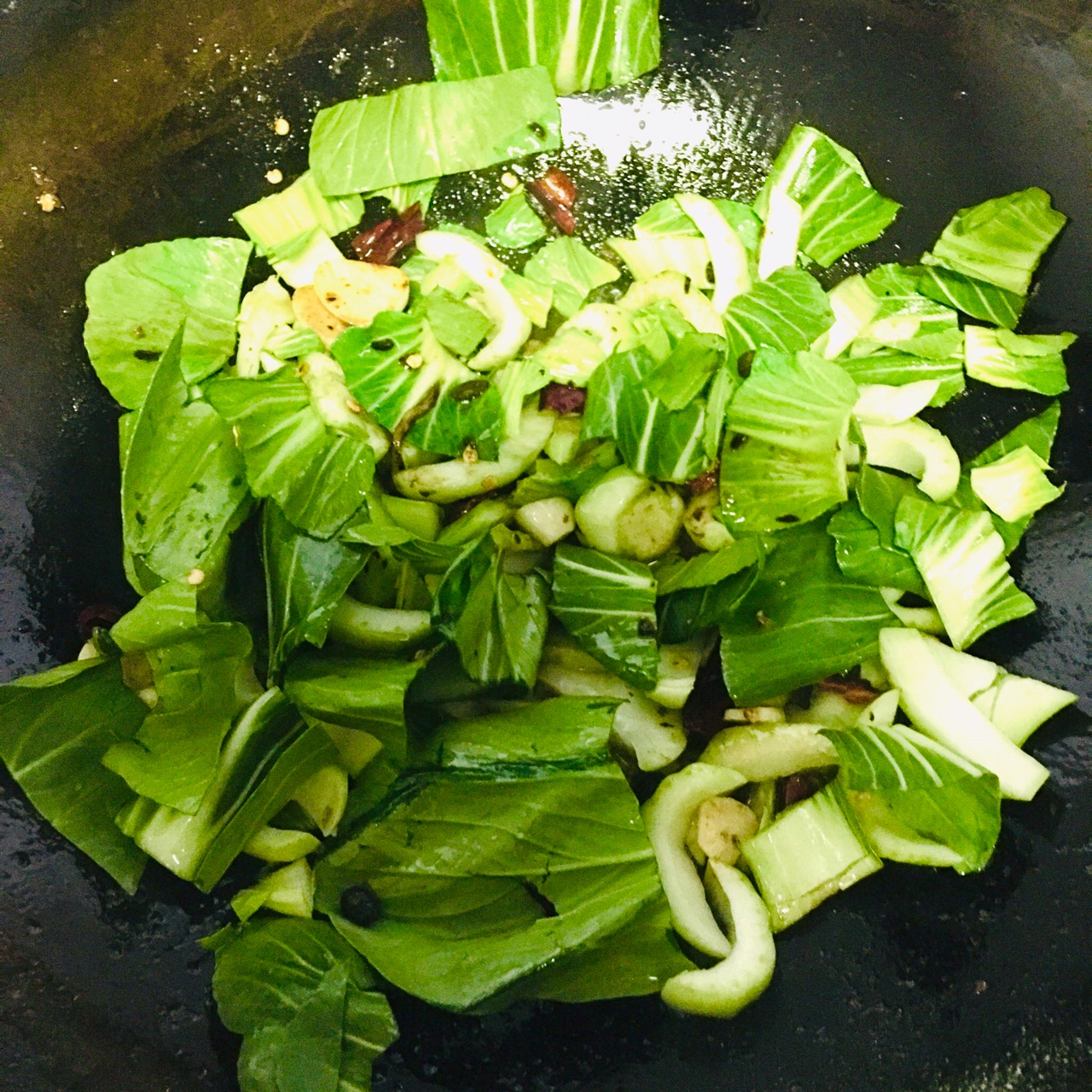 青菜炒牛肉