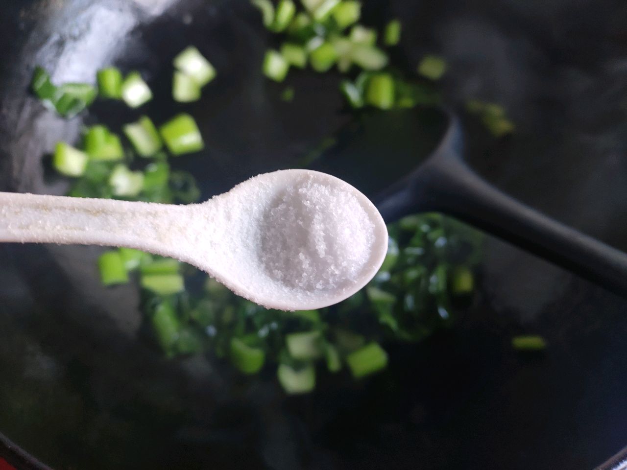 青菜鸡汁面