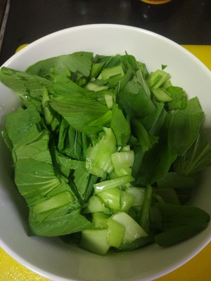青菜肉丝炒年糕