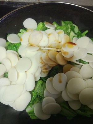 青菜肉丝炒年糕