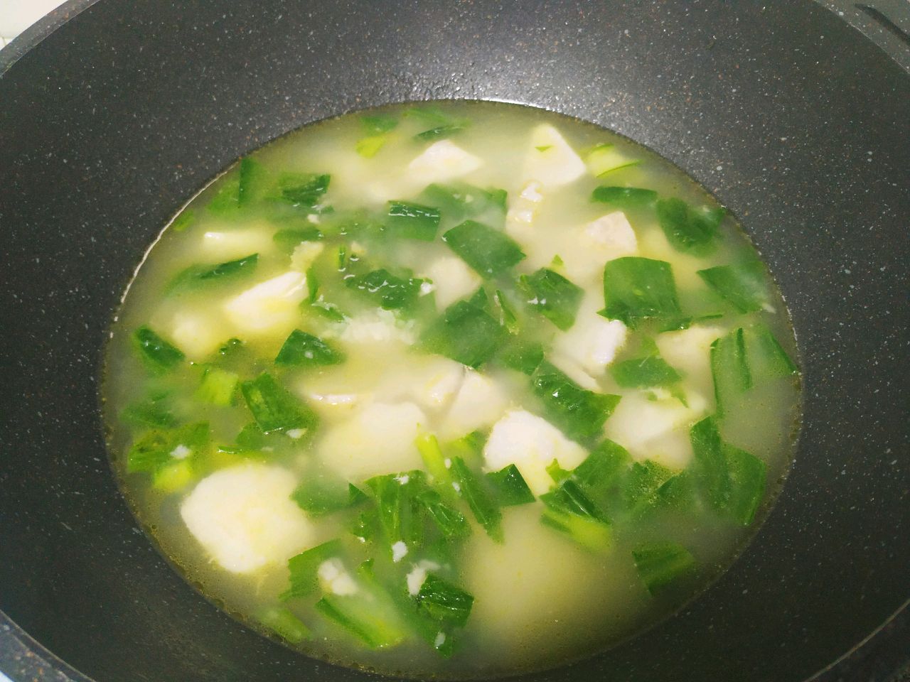 青菜芋艿汤