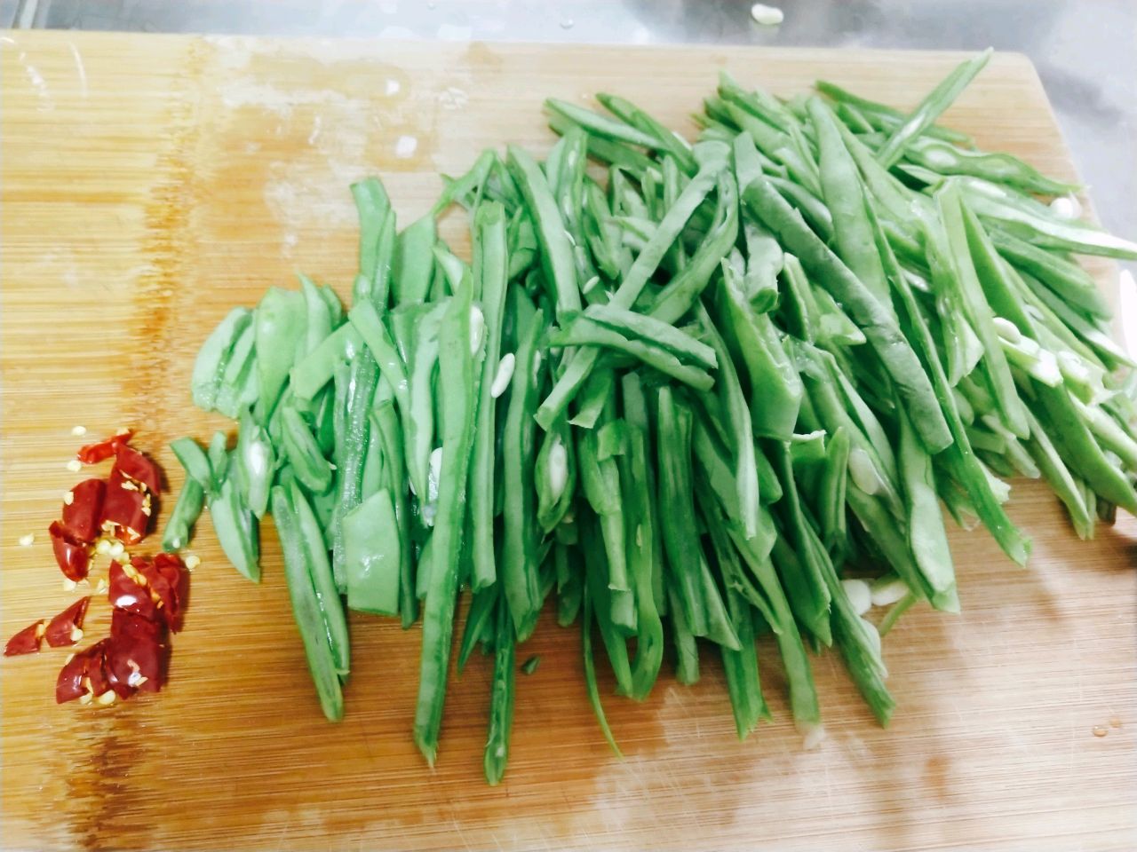清炒扁豆丝