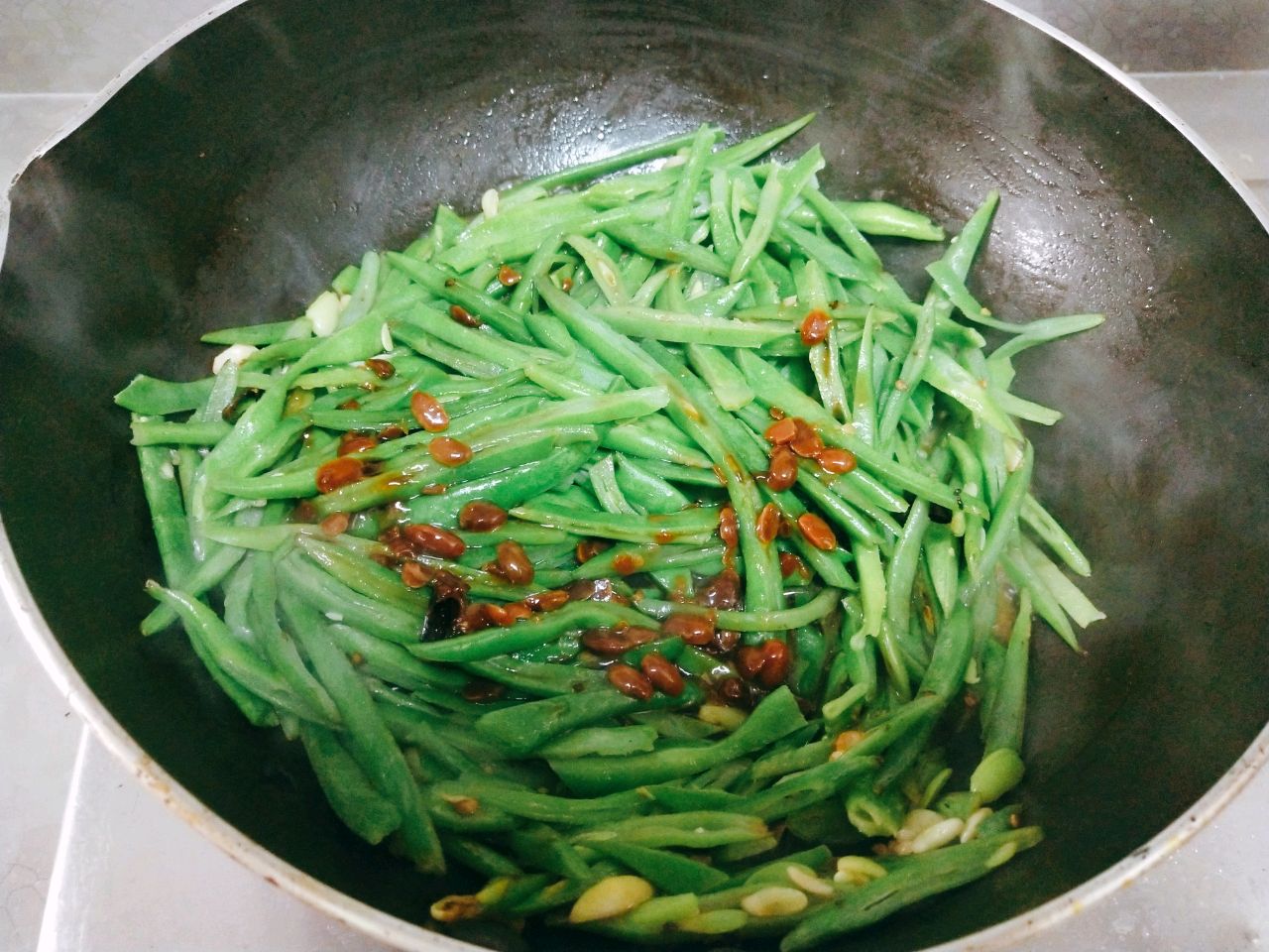 清炒扁豆丝