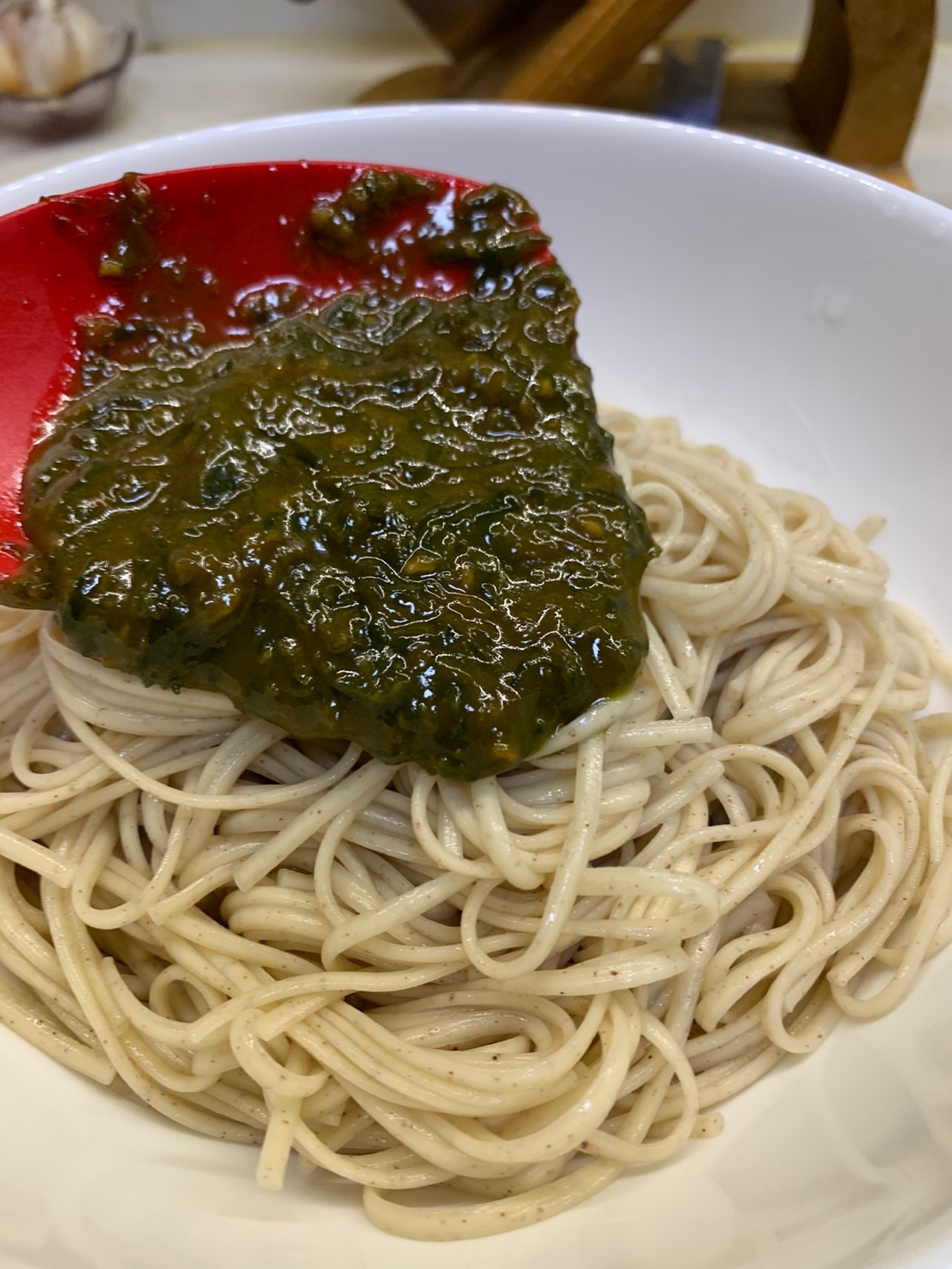 青葱拌面