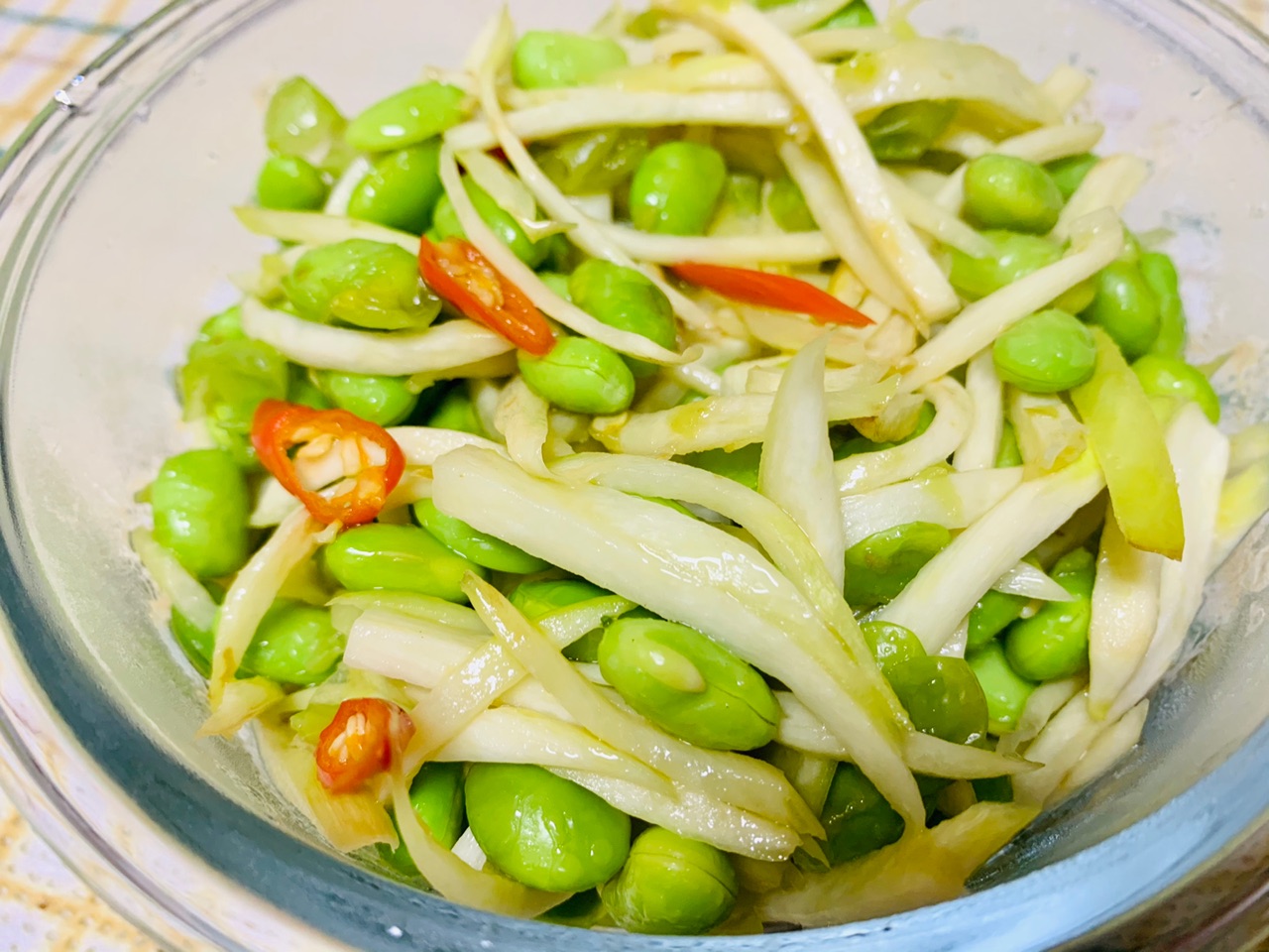 青豆茭白丝