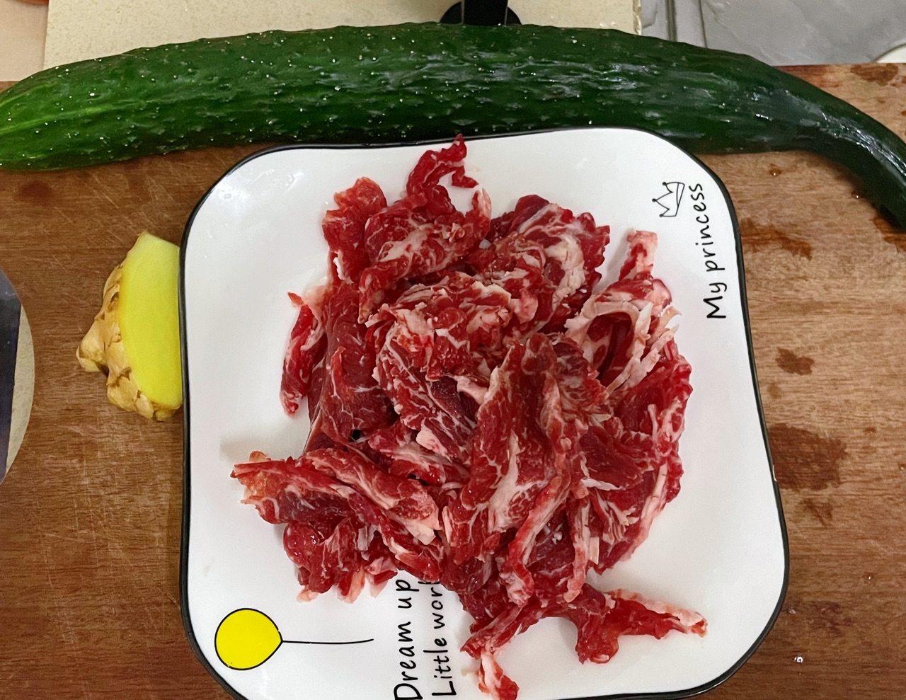 青瓜炒牛肉