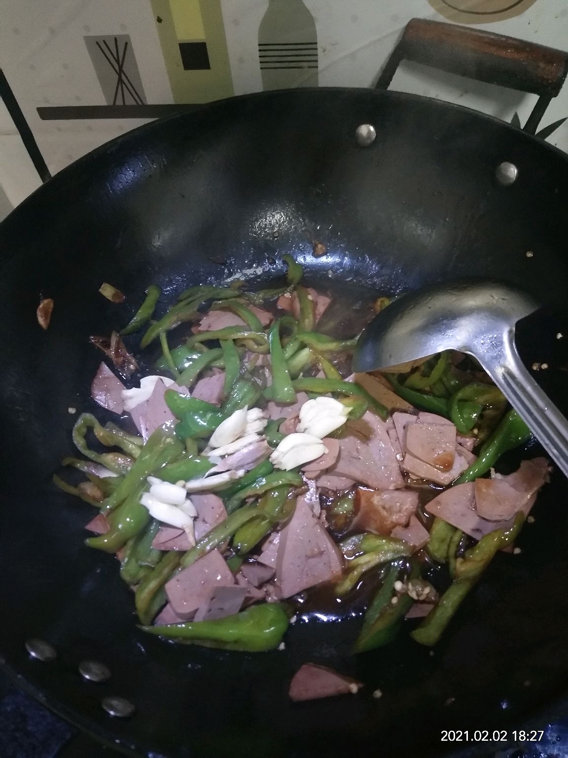 青椒炒肝