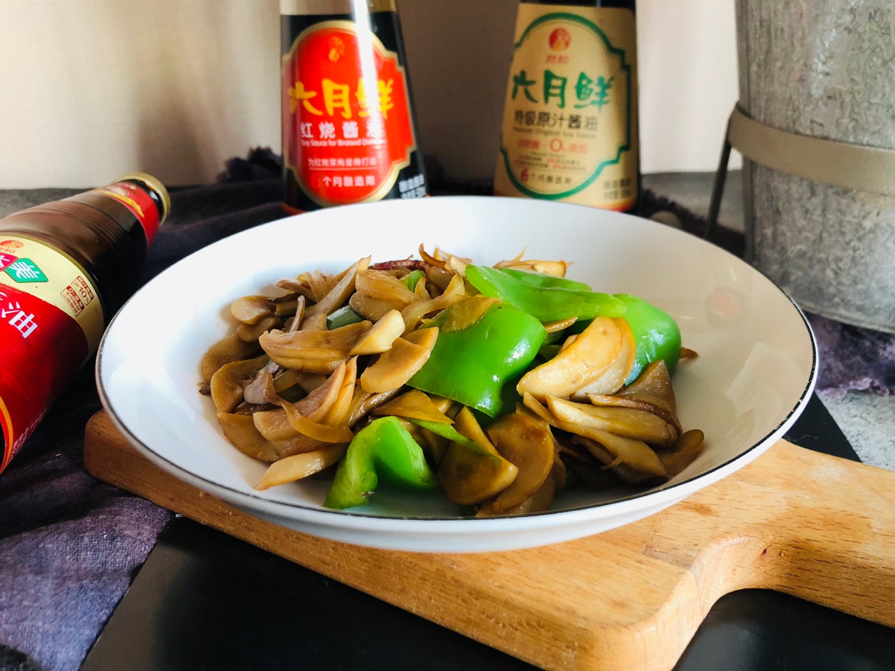 青椒炒杏鲍菇