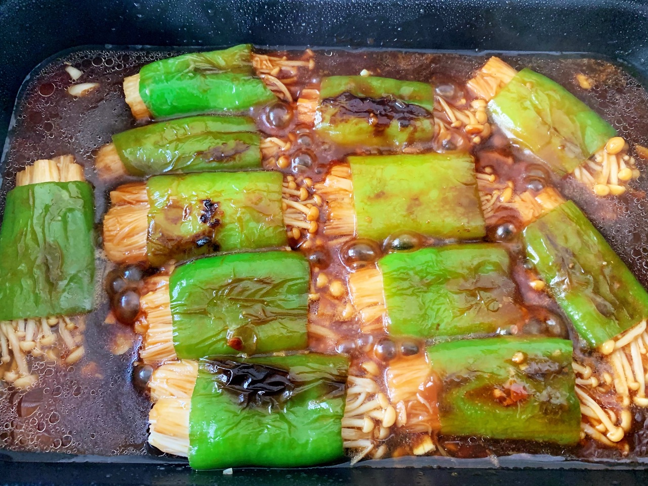 青椒金针菇