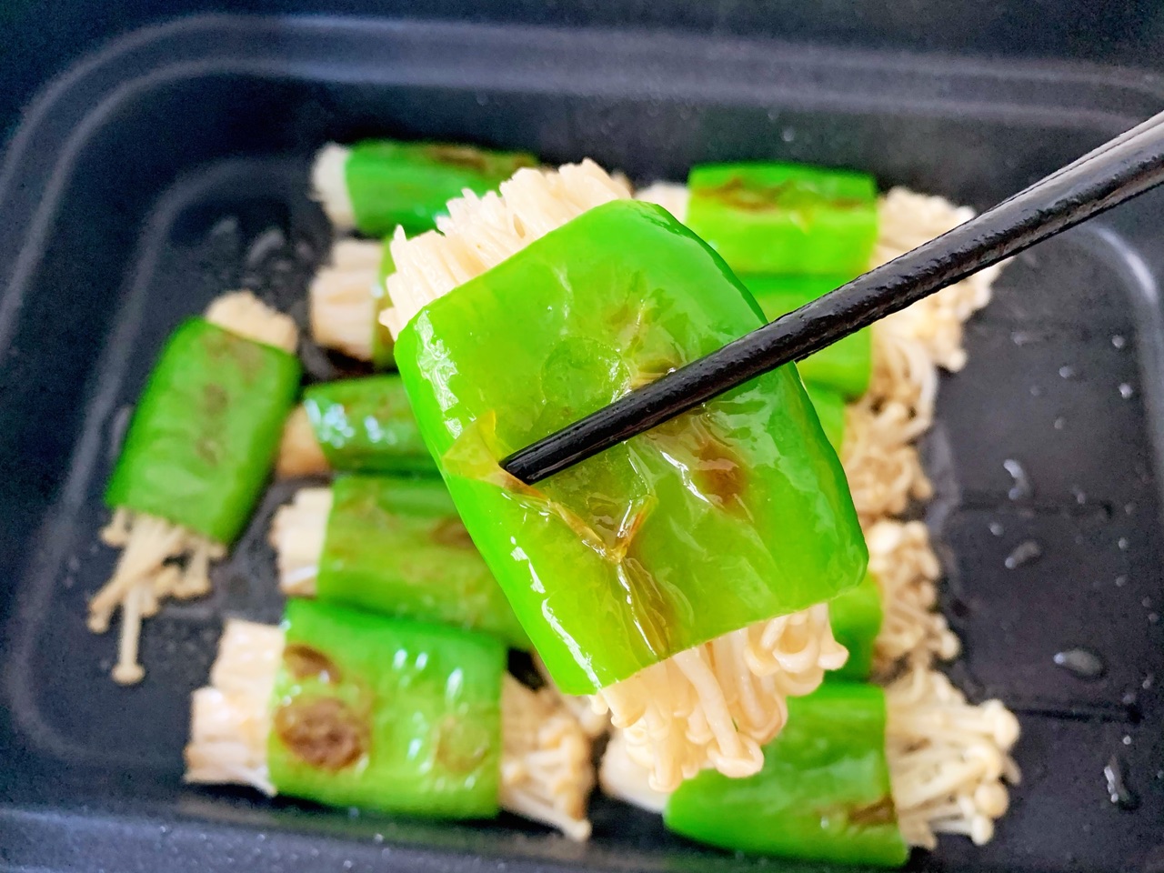 青椒金针菇