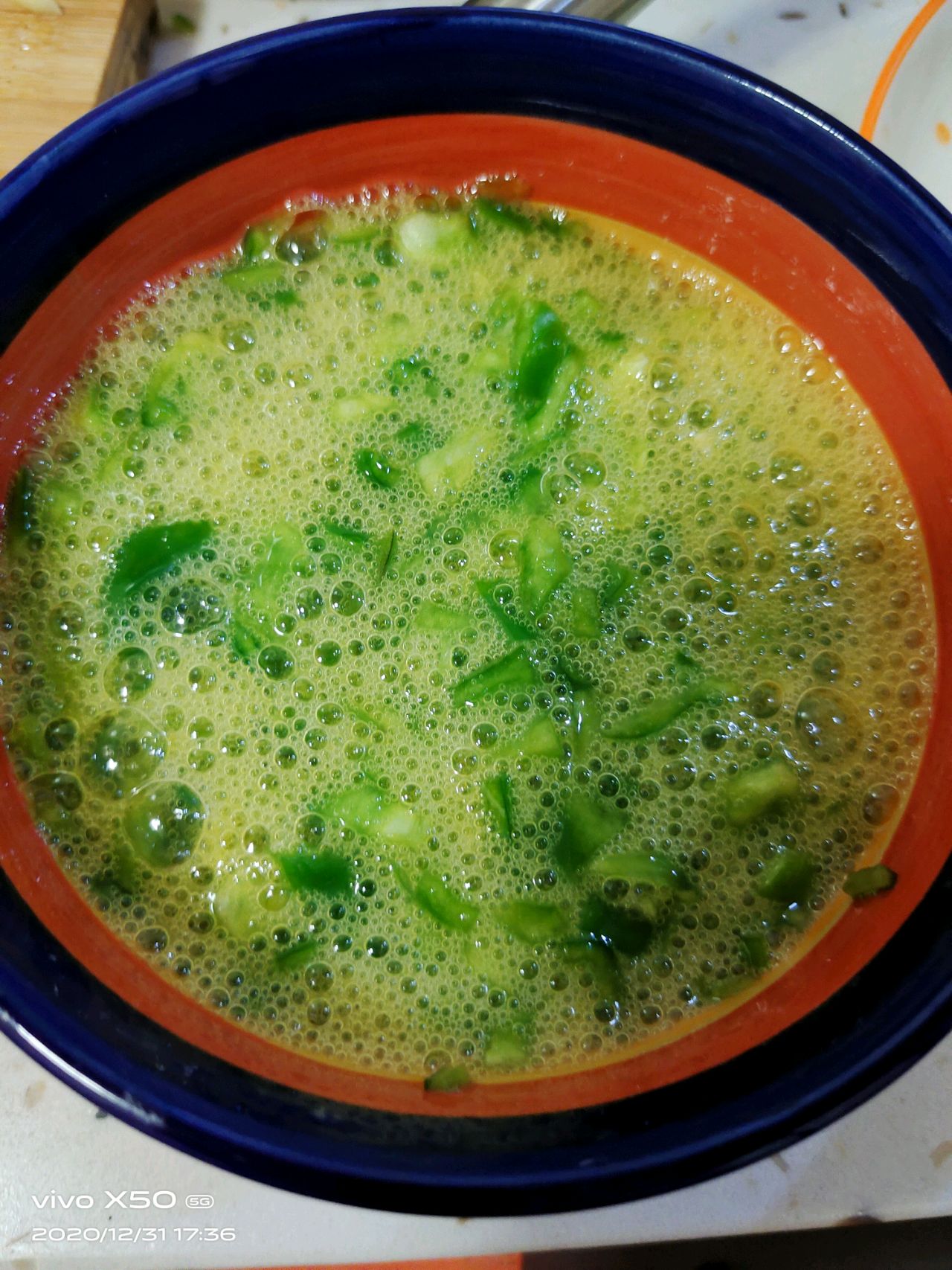 青椒末炒鸡蛋