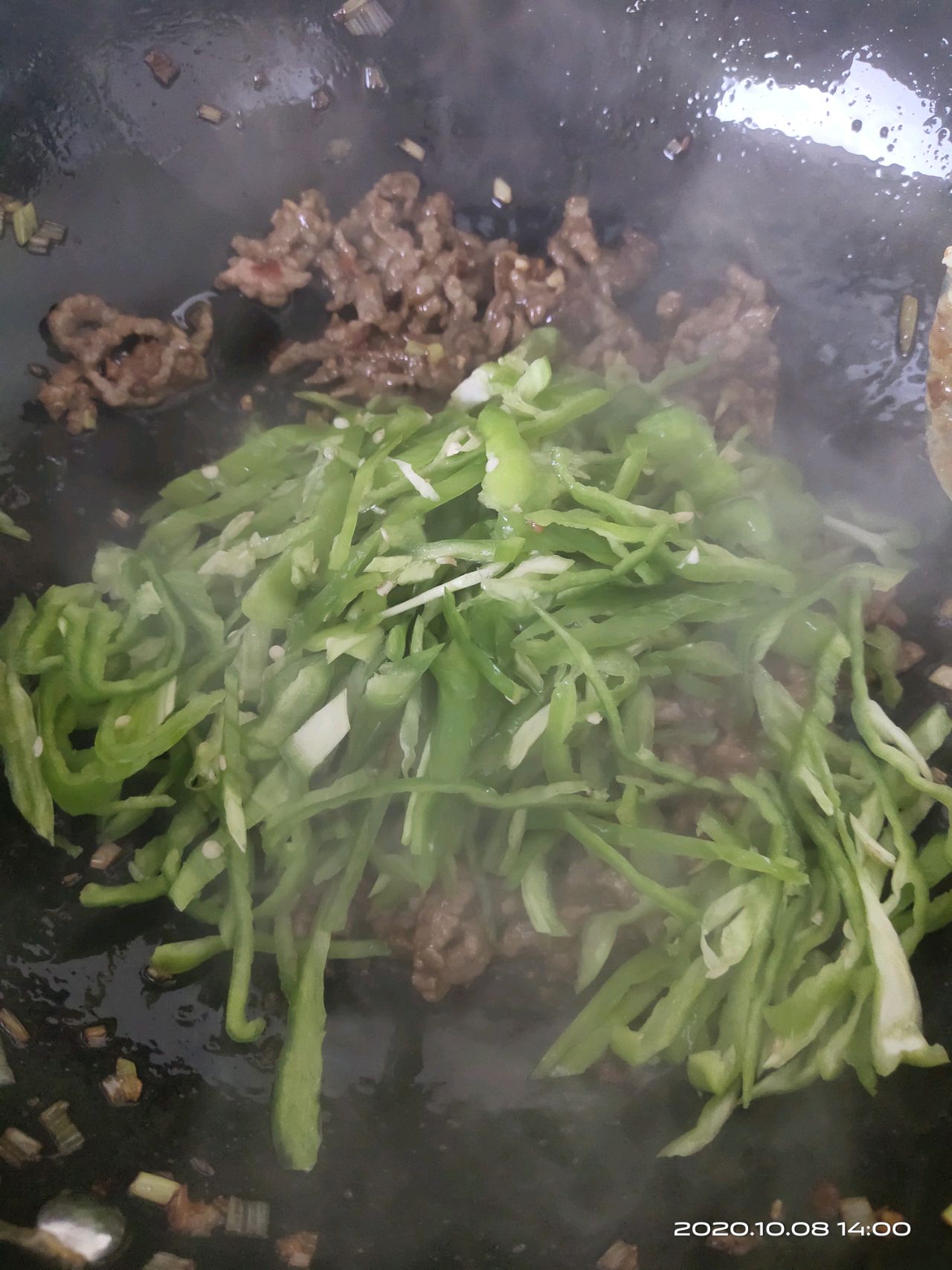 青椒牛肉丝