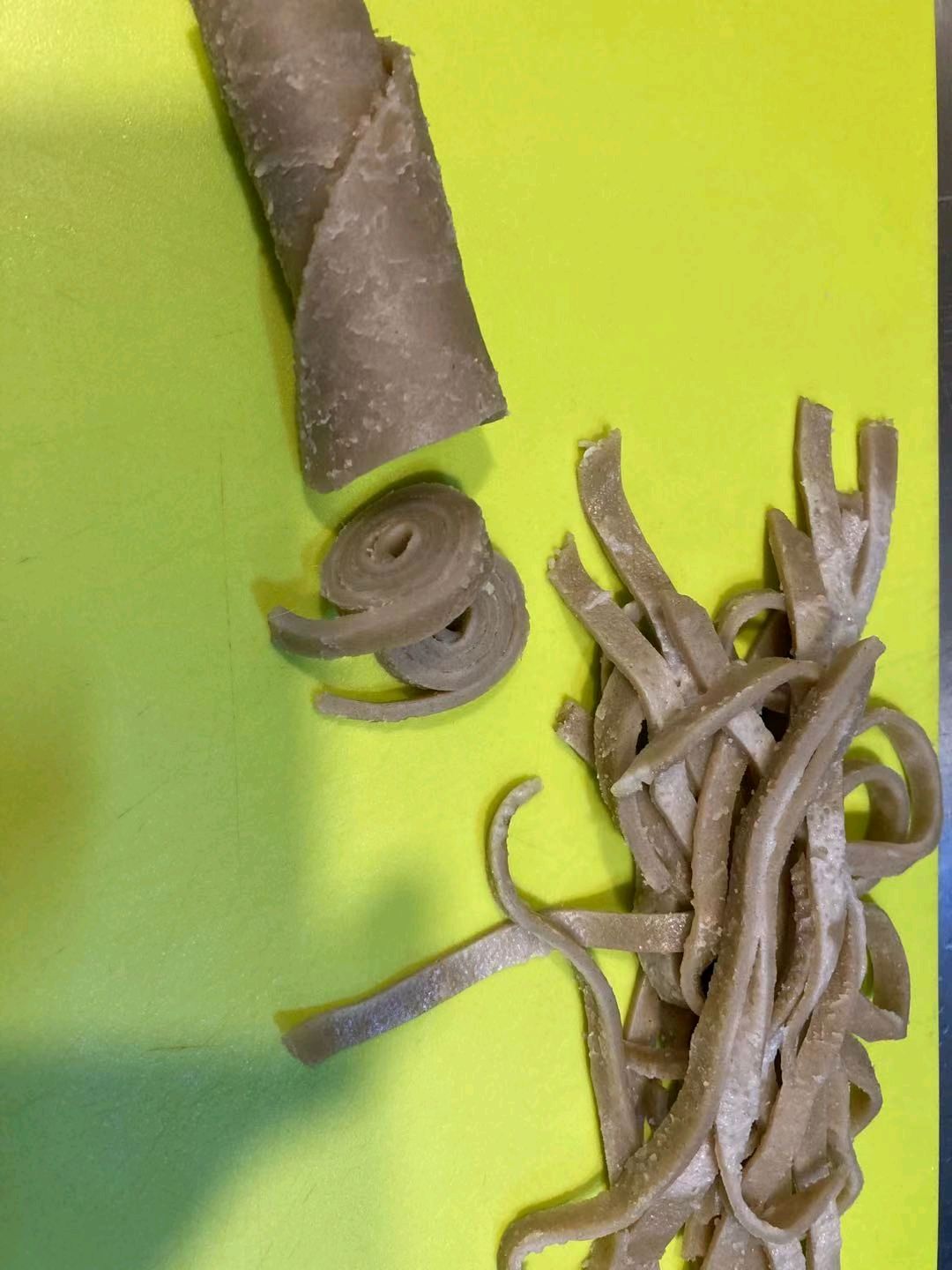青椒土豆肉丝拌莜面