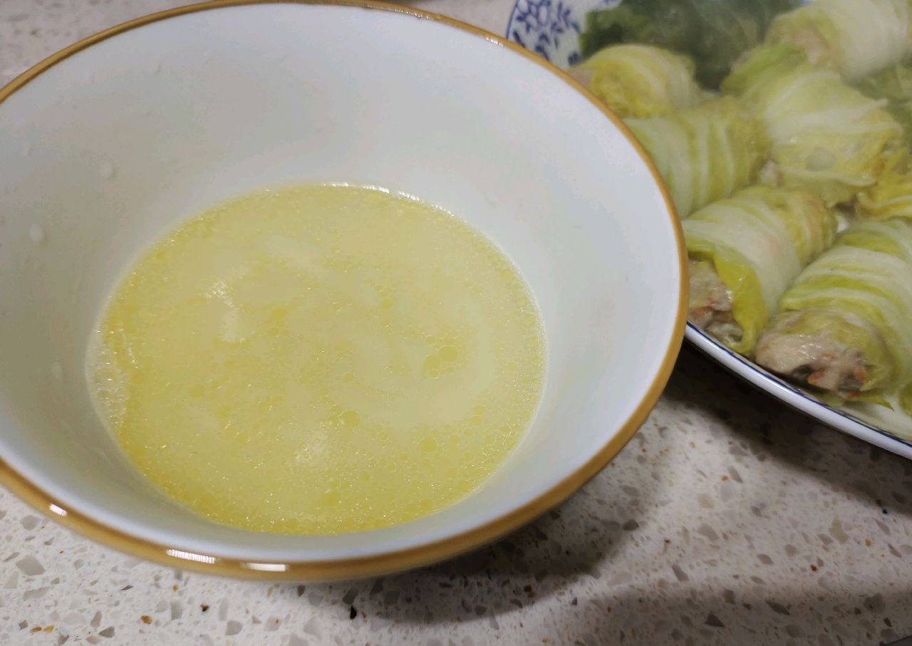 清蒸白菜肉卷