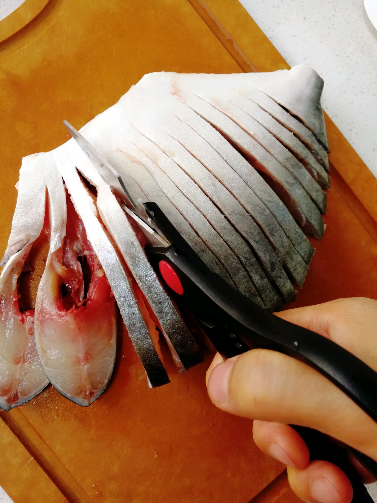 清蒸孔雀开屏鱼