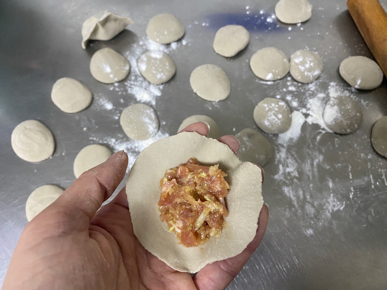 清蒸土豆饺子