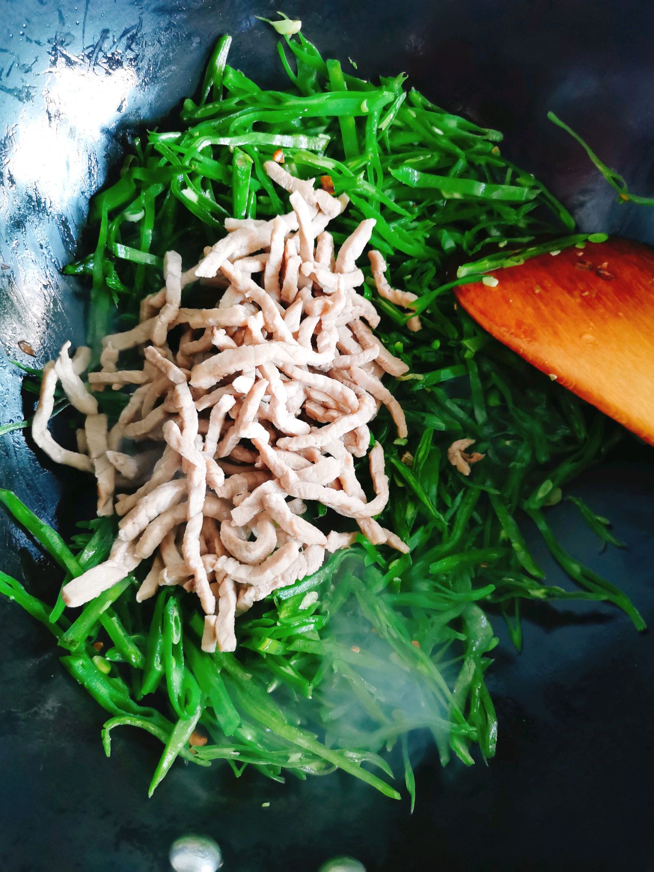 秋扁豆炒肉丝