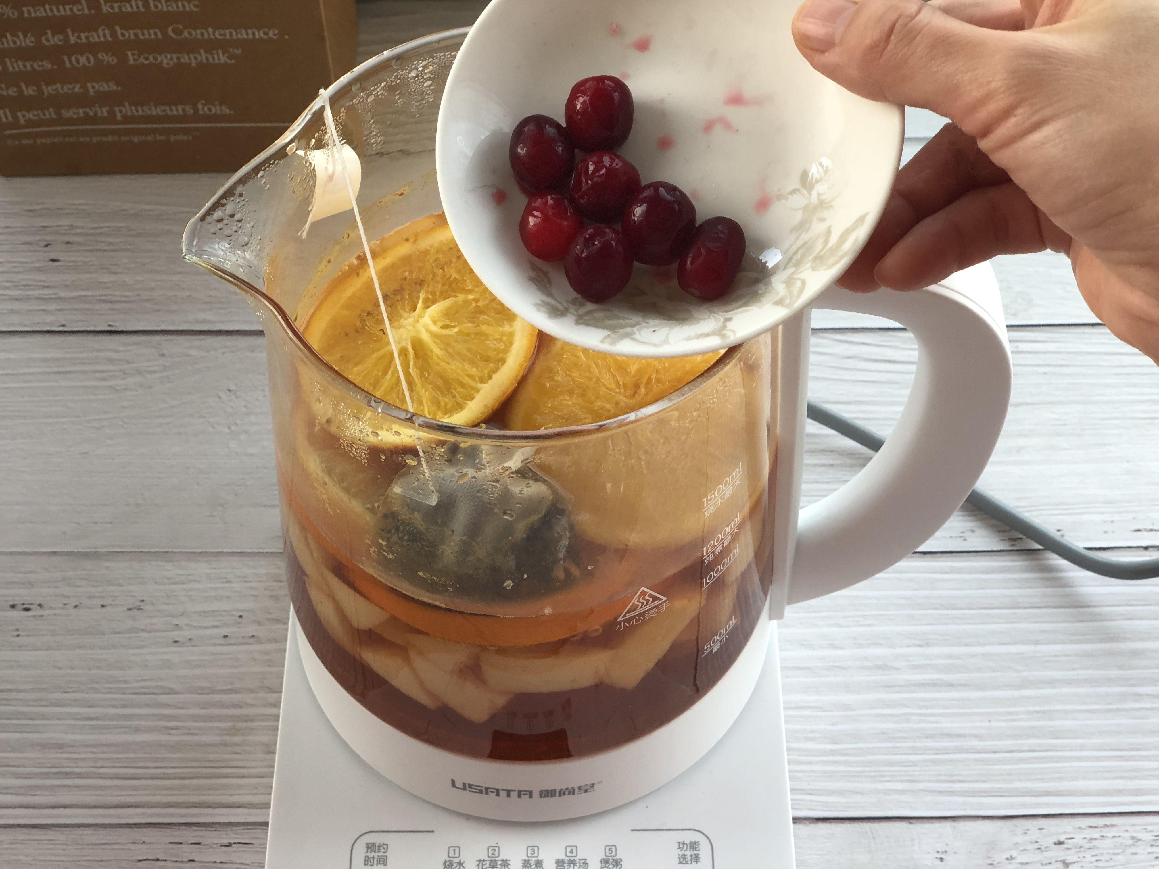 秋梨香橙花果茶