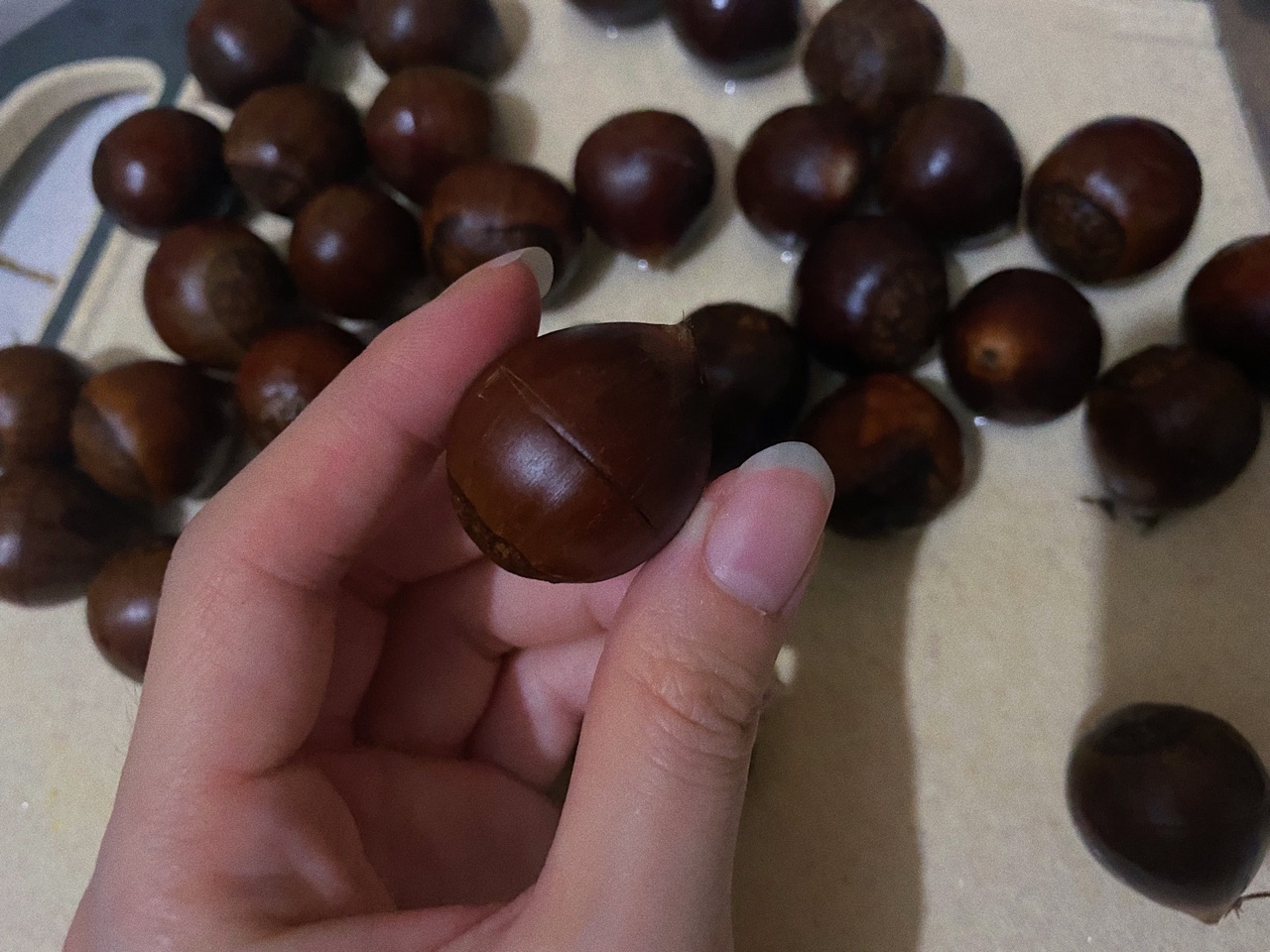 秋日美食～糖烤栗子