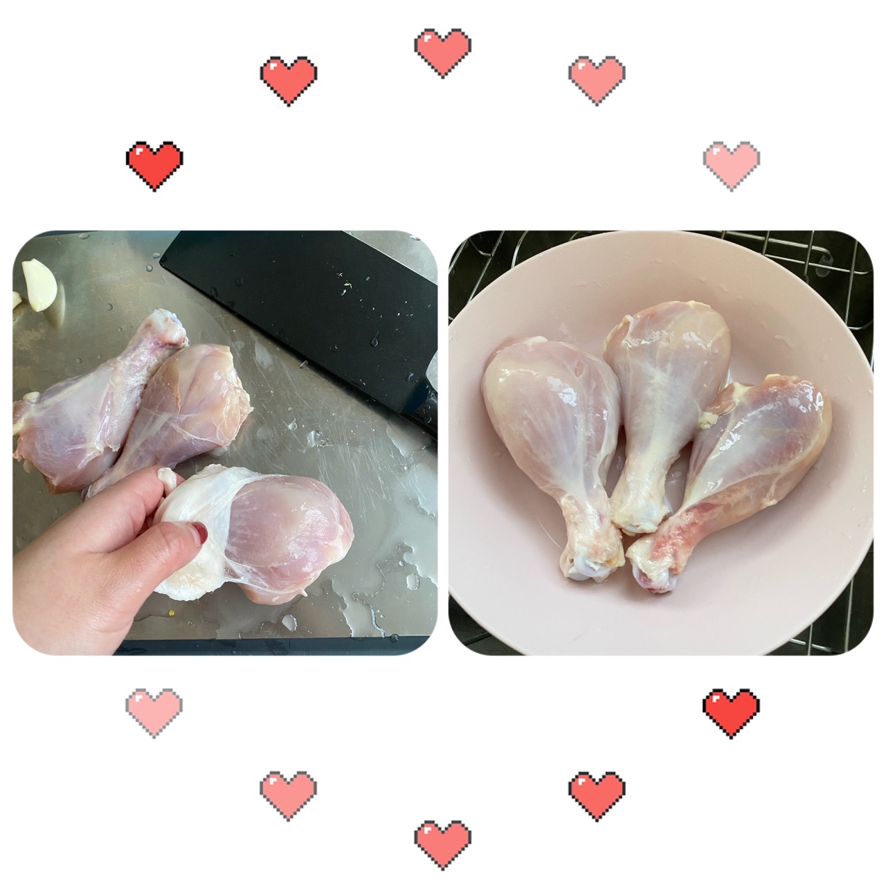 去皮烤鸡腿