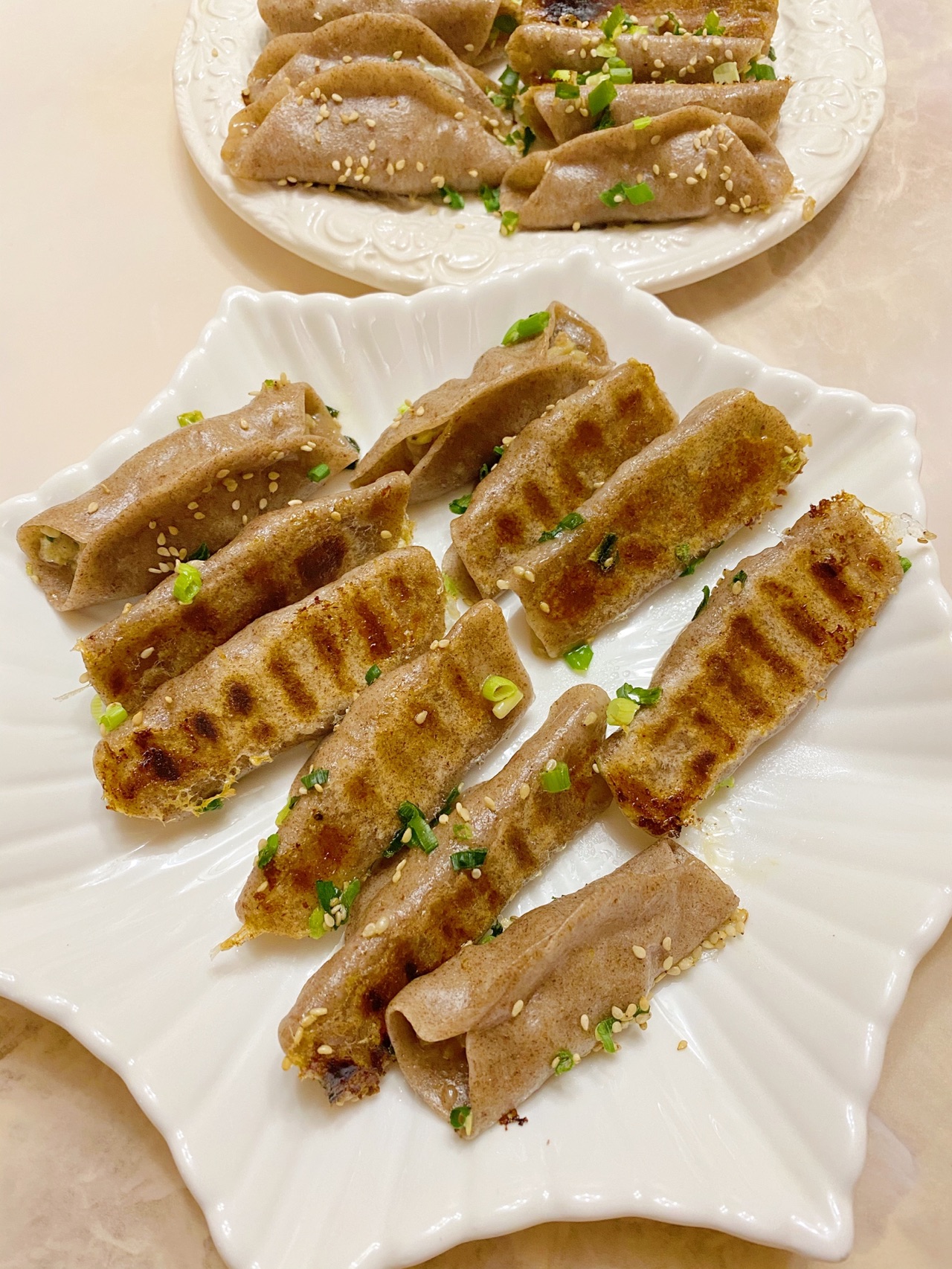 全麦白菜猪肉馅锅贴