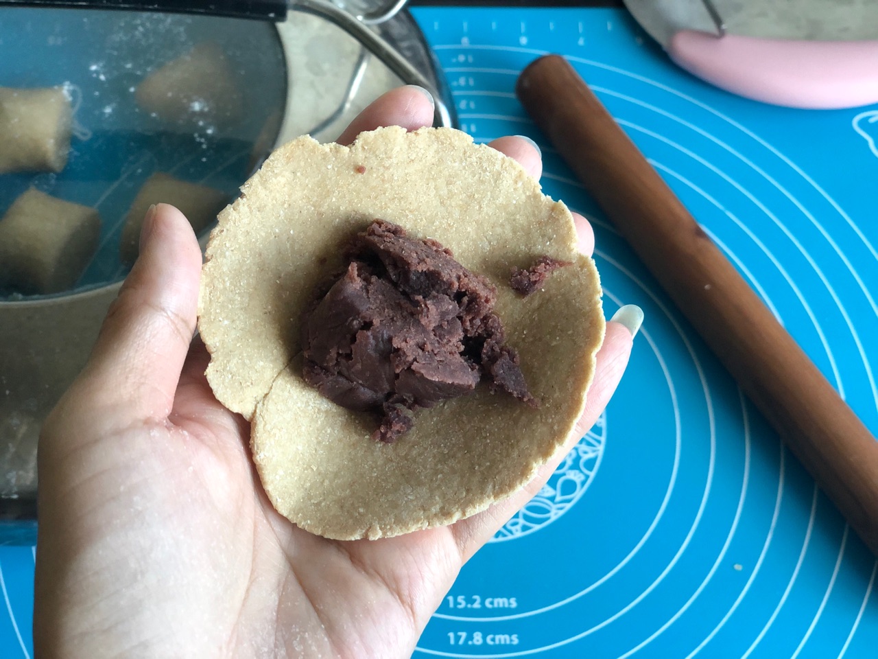 全麦豆沙包
