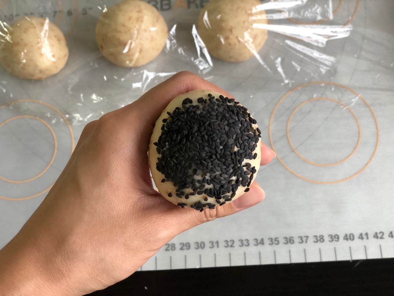 全麦汉堡胚