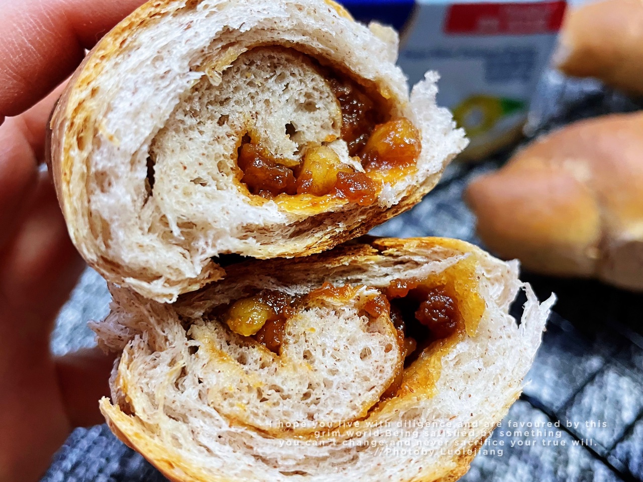 全麦焦糖核桃小餐包