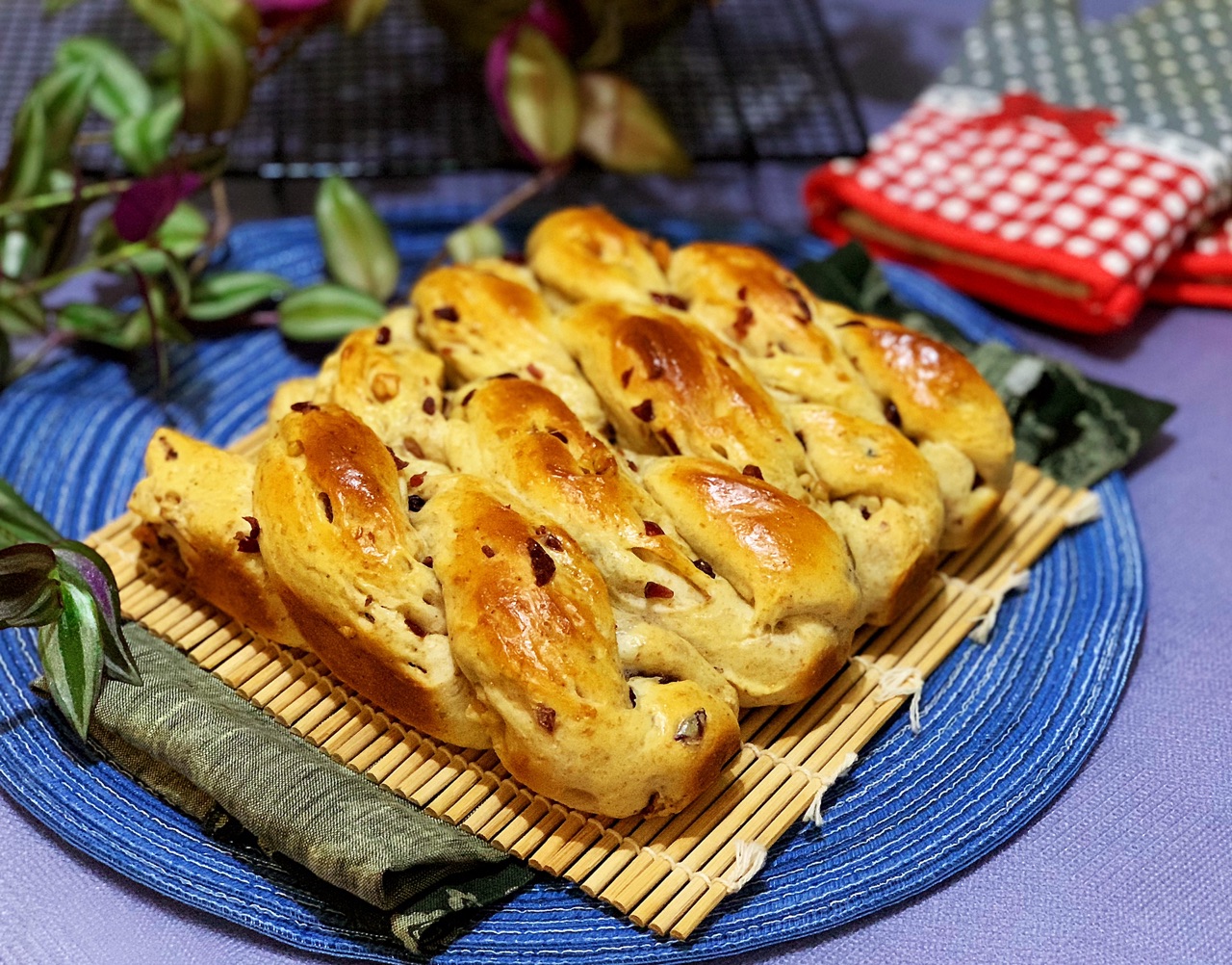全麦蔓越莓核桃面包