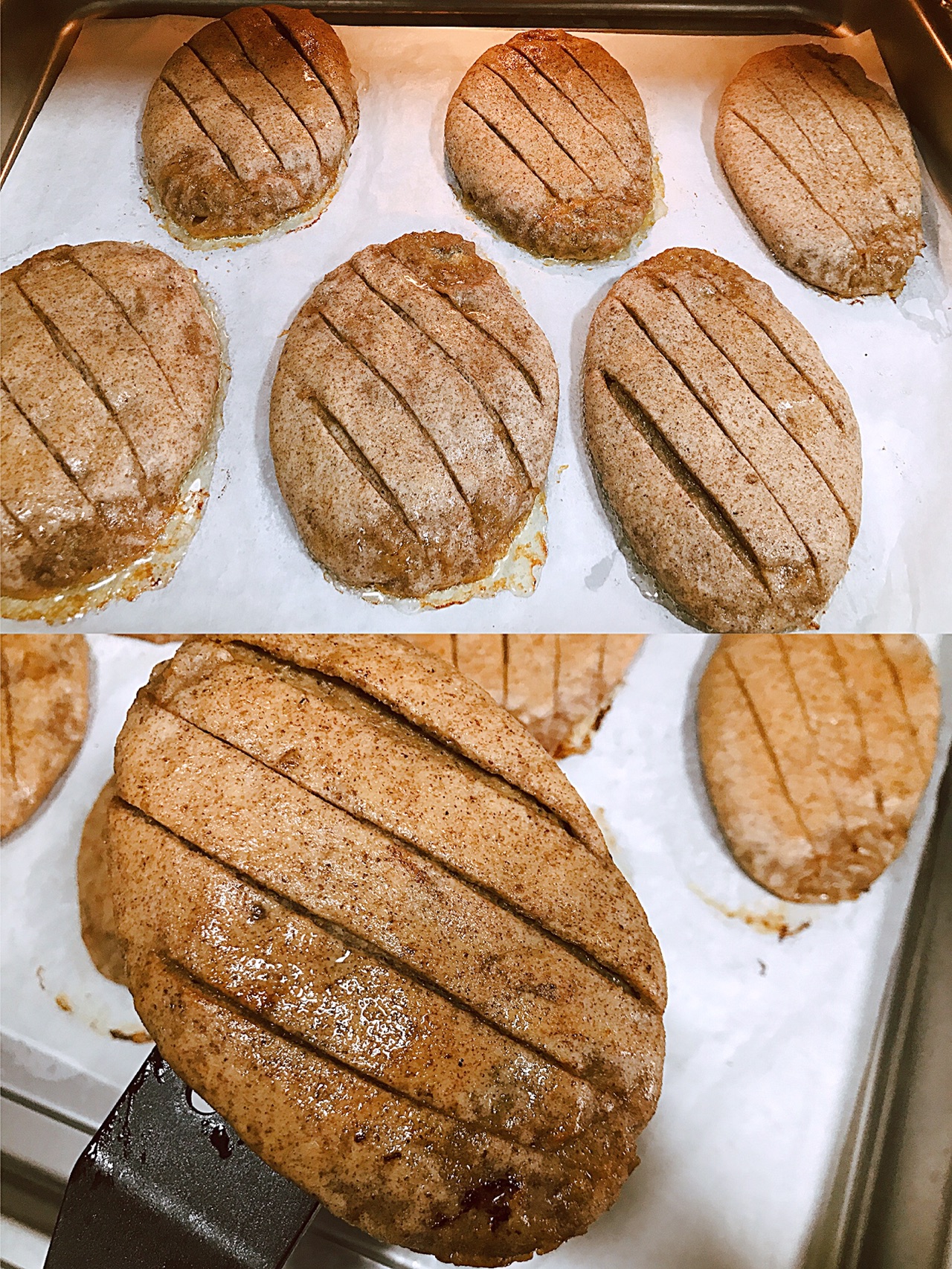 【全麦香酥肉饼】