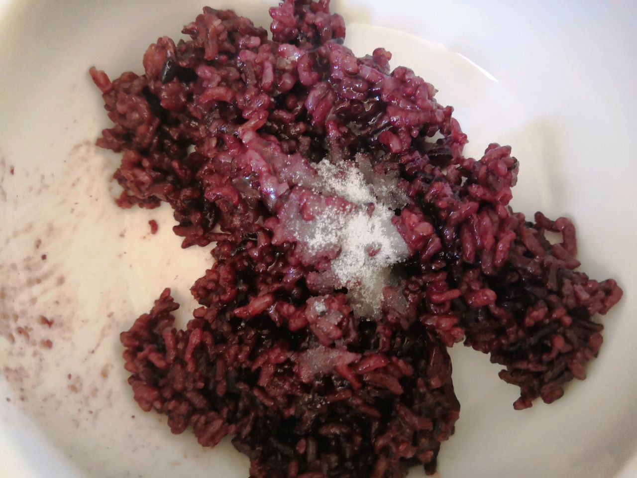 全麦紫米肉松华夫饼