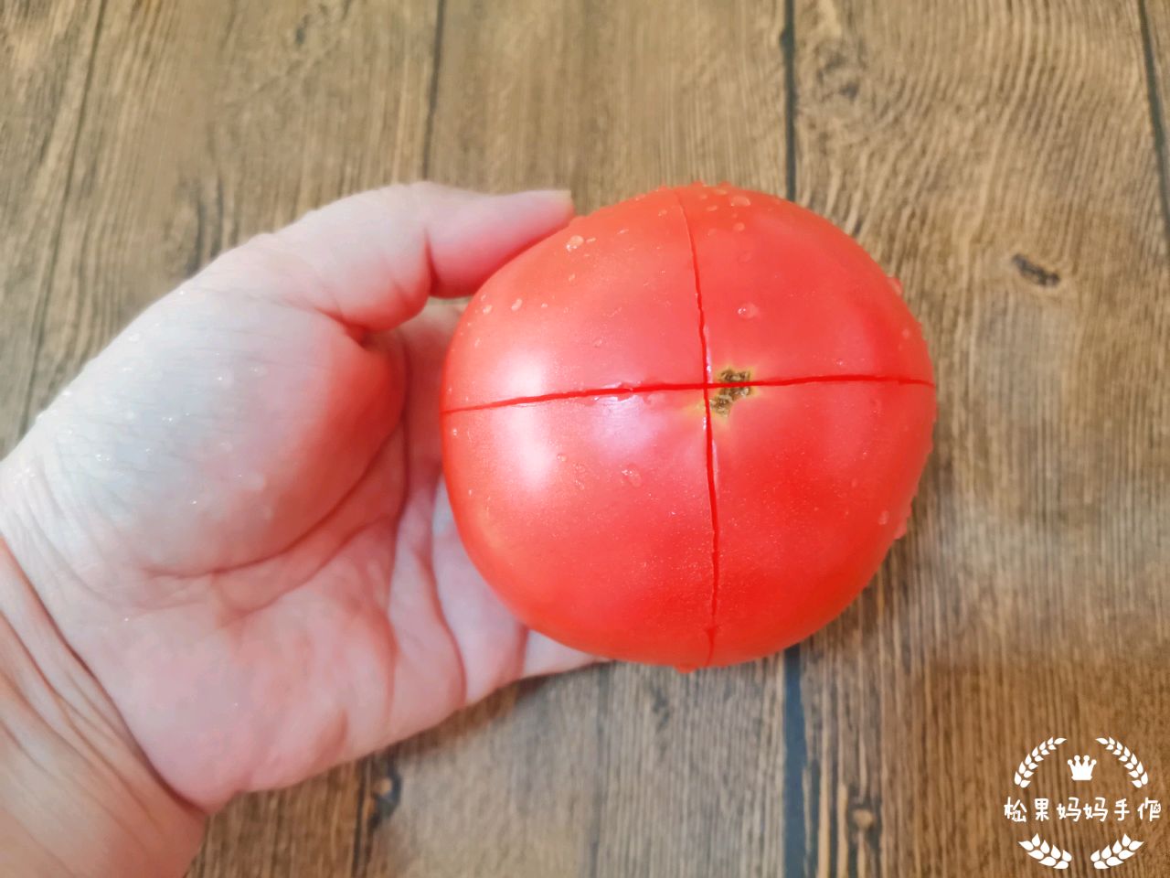 热气腾腾的番茄豌豆疙瘩汤