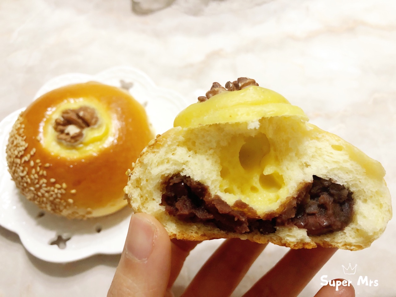 日式红豆软心小面包