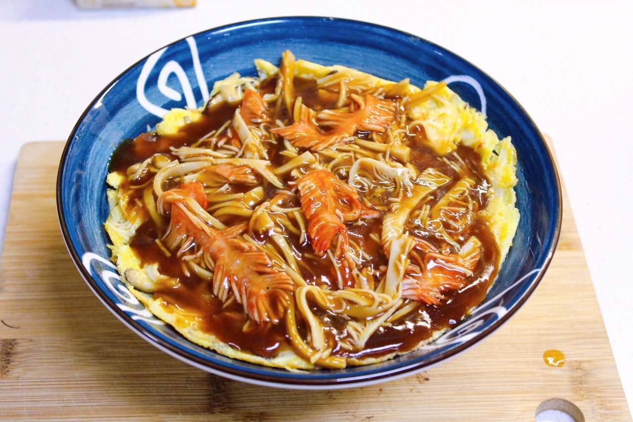 日式滑蛋蟹肉饭 | 浓郁汤汁造就快手晚餐