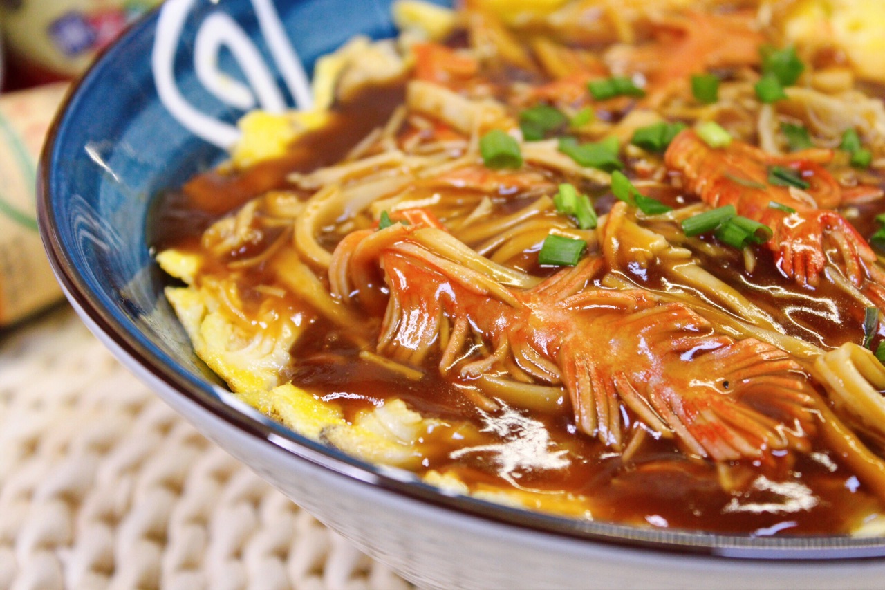 日式滑蛋蟹肉饭 | 浓郁汤汁造就快手晚餐